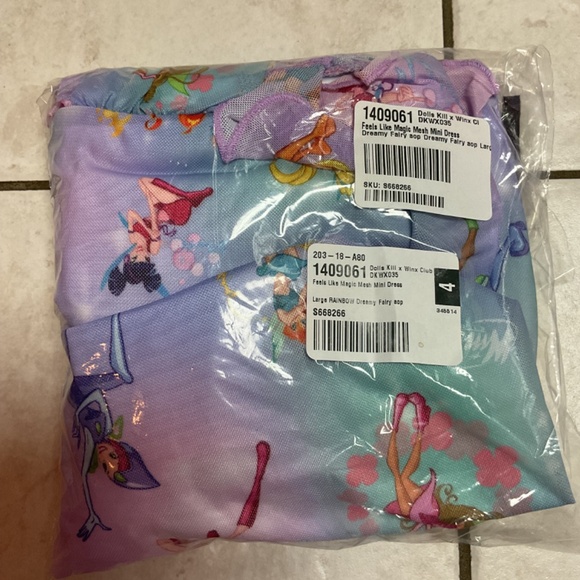 Dolls Kill Winx Club Mini Dress Mesh - Picture 3 of 5